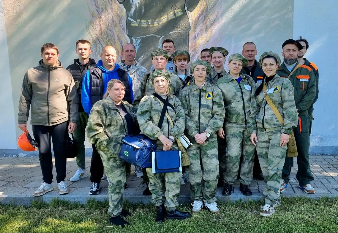 🔥 Борьба за звание лучших: на базе Новогрудского РОЧС прошли соревнования сандружин и пожарных команд!🧯⚕️ 