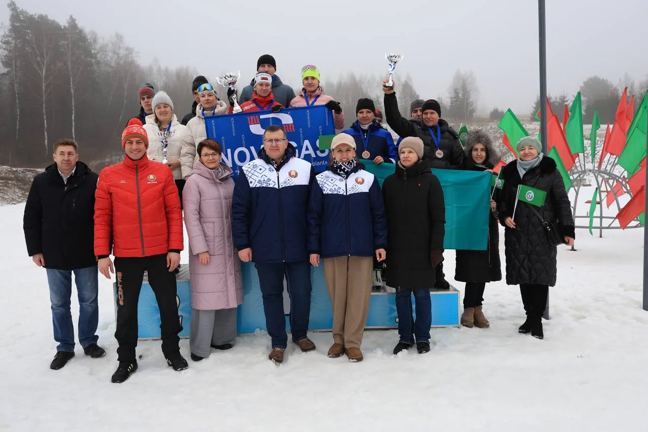 Команда Новогрудского завода газовой аппаратуры лидер в областных соревнованиях по лыжному спорту «Принеманская лыжня-2025»
